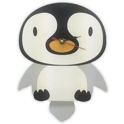 画像1: 【値下品】アニマル振り子時計　ペンギン